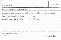 Studia Academica Slovaca 18