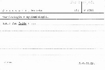 Terminologie v epidemiologii