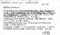 Historische Musikinstrumente der Staatli