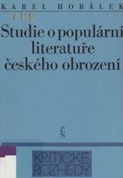 Studie o populární literatuře českého obrození