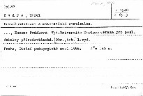 Pravděpodobnost a matematická statistika