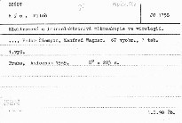 Elektronová a imunoelektronová mikroskopie