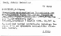 Thematisch-systematisches Verzeichnis der musikalischen Werke von Johann Sebastian Bach