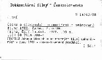 České a slovenské dokumentární a animované filmy 1988