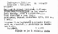 Holland Festival 1972