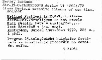 Holland Festival 1972