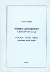 Rukopis Zelenohorský a Královédvorský