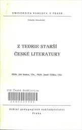 Z teorie starší české literatury