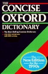 The Concise Oxford Dictionary of Current English