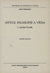 Mýtus, filosofie a věda
                        (Díl 1,)
                    