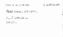 Česká divadla 1988-1989