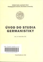 Úvod do studia germanistiky