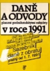 Daně a odvody placené podnikatelskými subjekty v roce 1991