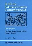 Einführung in die neuere deutsche Literaturwissenschaft