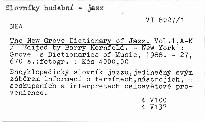 The New Grove Dictionary of Jazz
                        (Vol. 1,)
                    