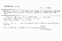 Modelové otázky ze středoškolské chemie pro přijímací zkoušky na 1.lékařskou fakultu Univerzity Karlovy v Praze pro rok 1993