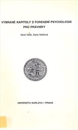 Vybrané kapitoly z forenzní psychologie pro právníky