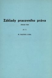 Základy pracovního práva
(Díl 2)