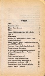 Franz Kafka, jazz a jiné marginálie