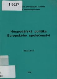 Hospodářská politika Evropského společenství