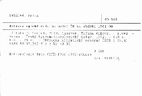 Meteorologická data na území ČR za období 1961-90