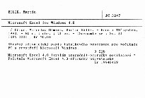 Microsoft Excel for Windows 4.0