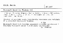 Microsoft Excel for Windows 4.0