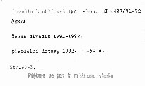 Česká divadla 1991-1992