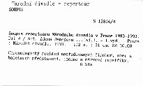 Soupis repertoáru Národního divadla v Praze 1983-1993
                        (Díl 4)
                    