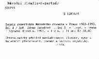 Soupis repertoáru Národního divadla v Praze 1983-1993
                        (Díl 4)
                    