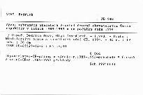 Vývoj vybraných ukazatelů životní úrovně obyvatelstva České republiky v letech 1989-1993 a na počátku roku 1994