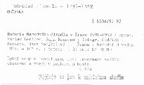 Ročenka Národního divadla v Praze 1991-1992