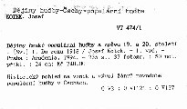 Dějiny české populární hudby a zpěvu 19. a 20. století
                        ([Sv.] l, Do roku 1918)
                    