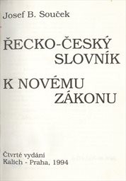 Řecko-český slovník k Novému zákonu