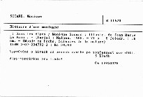 Histoire d'une montagne