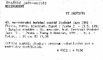 43. mezinárodní hudební soutěž Pražské jaro 1991