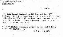 43. mezinárodní hudební soutěž Pražské jaro 1991