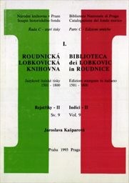 Roudnická lobkovická knihovna
(Sv. 9,)