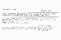 Vývoj vybraných ukazatelů životní úrovně obyvatelstva České republiky v letech 1990-1994 a na počátku roku 1995