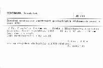 Přehled ekologicky zaměřených geologických výzkumných prací v roce 1993