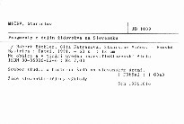 Fragmenty z dejín židovstva na Slovensku