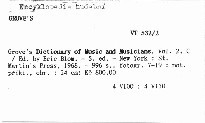 Grove's Dictionary of Music and Musicians
                        (Vol. 2, C-E)
                    