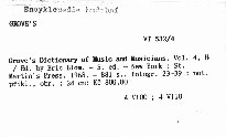 Grove's Dictionary of Music and Musicians
                        (Vol. 4, H-K)
                    