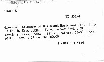 Grove's Dictionary of Music and Musicians
                        (Vol. 4, H-K)
                    