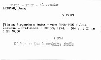 Film na Slovensku a hudba - roky 1896-1990