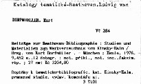 Beiträge zur Beethoven-Bibliographie