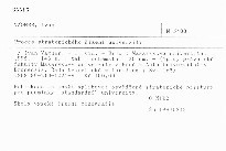 Proces strategick&eacute;ho ř&iacute;zen&iacute; univerzity