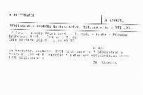 Bibliografie českého knihovnictví, bibliografie a VTI 1991