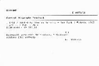 Current Biography Yearbook
                        (1961)
                    