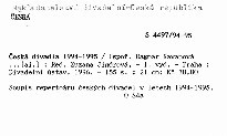 Česká divadla 1994-1995